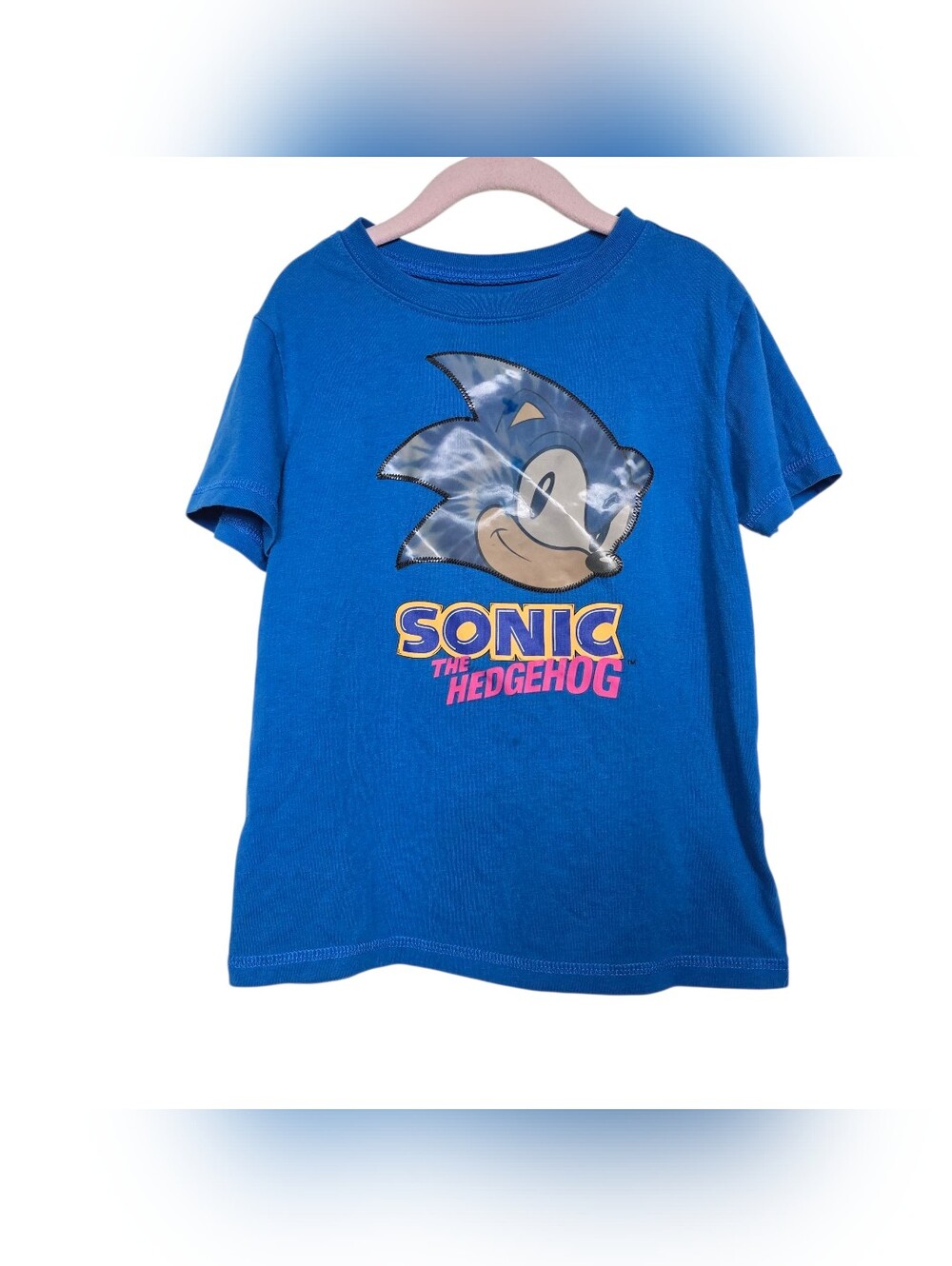 Sonic The Hedgehog Blue Short Sleeves Shiry Boys S